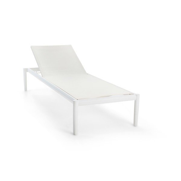 Krémovobiele kovové záhradné ležadlo Switch - Diphano-image-3