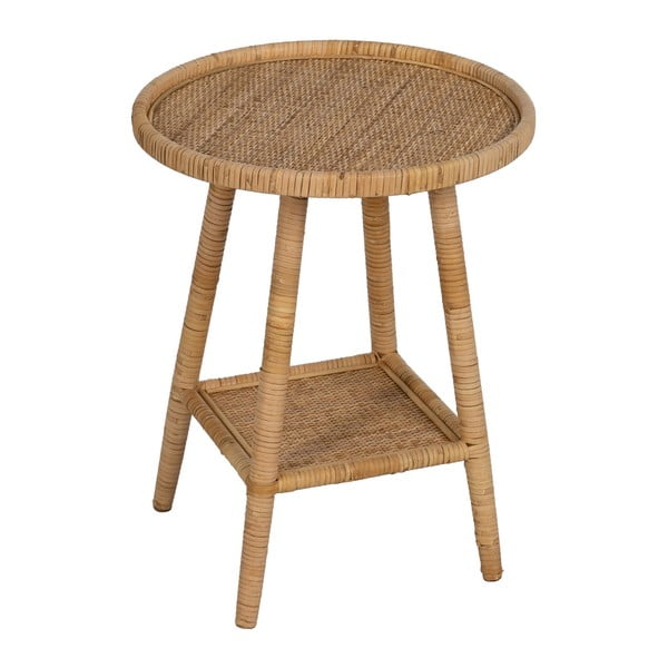 Ratanový okrúhly odkladací stolík ø 45 cm – Ixia