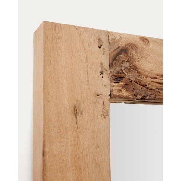 Nástenné zrkadlo s dreveným rámom 80x180 cm Maden – Kave Home-image-2