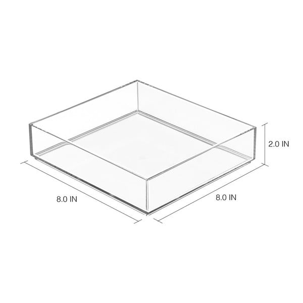 Transparentný organizér iDesign Clarity, 20 × 20 cm-image-1