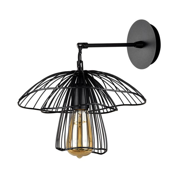 Čierne nástenné svietidlo Squid Lighting Root, výška 36 cm-image-3