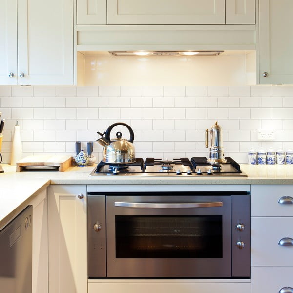 Súprava samolepiek na kachličky 30 ks 20x10 cm Subway Tiles White - Ambiance-image-4