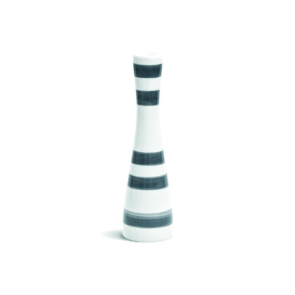 Sivo-biely kameninový svietnik Kähler Design Omaggio, výška 24 cm