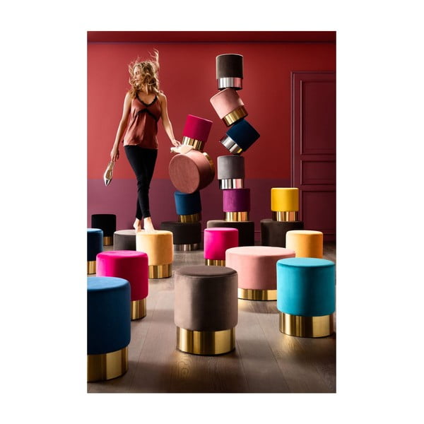 Fialová stolička Kare Design Cherry, ∅ 35 cm-image-3