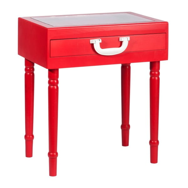 Odkladací stolček Diva Red, 45x32x52 cm
