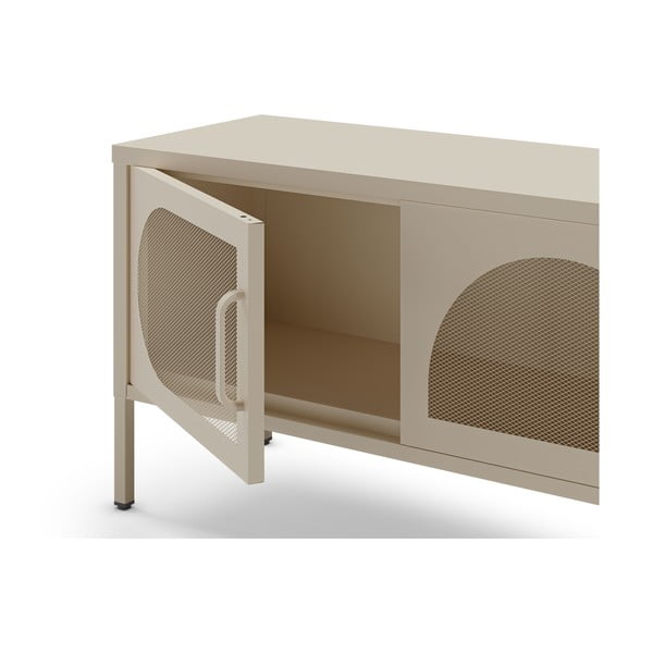 Krémový TV stolík 180x50 cm Tayra – Marckeric-image-4