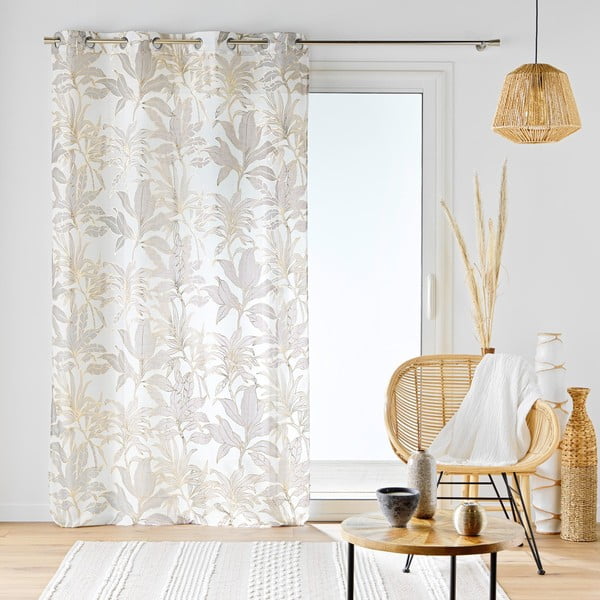 Záclona v béžovej a zlatej farbe 135x240 cm Vayana – douceur d'intérieur-image-4