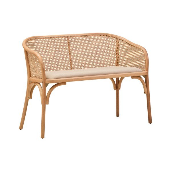Polstrovaná lavica v prírodnej farbe Cebu – Premier Housewares