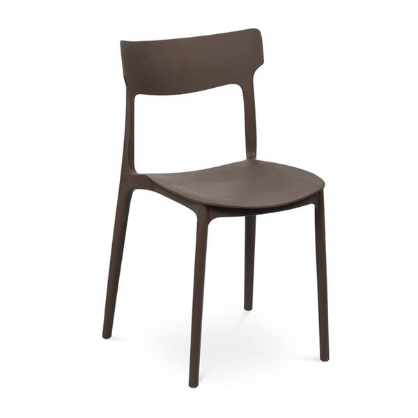 Hnedá plastová záhradná stolička Biá – Bonami Essentials