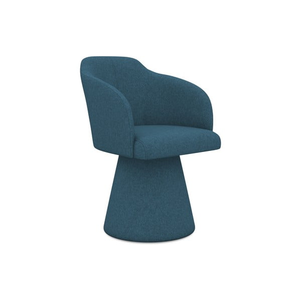 Modré čalúnené jedálenské kreslo Kanoa – Makamii