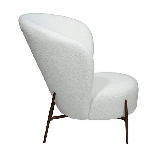 Biele kreslo z textílie buklé Orbit – DAN-FORM Denmark-image-3