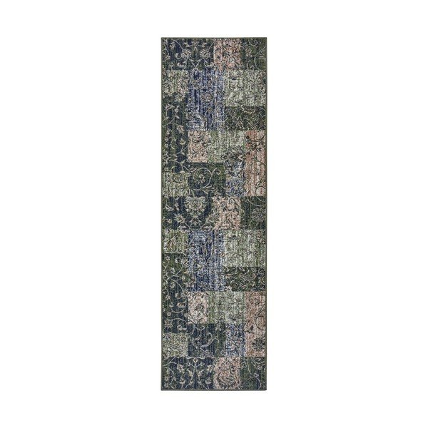 Zelený koberec behúň 250x80 cm Kirie - Hanse Home
