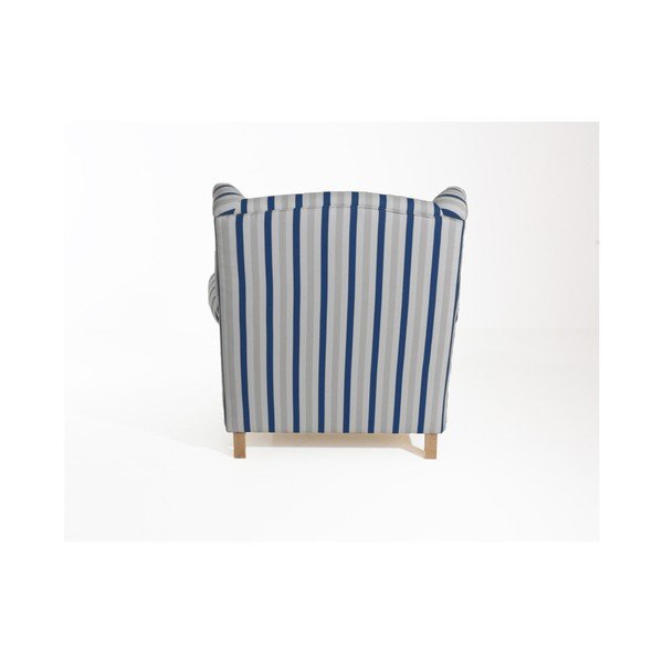 Modré pruhované kreslo Max Winzer Harvey-image-2