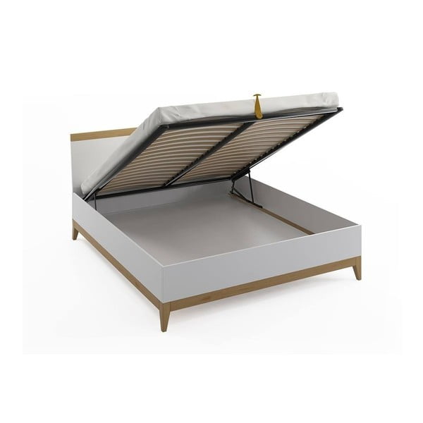 Dvojlôžková posteľ z masívneho borovicového dreva SKANDICA Livia BC, 140 x 200 cm-image-2