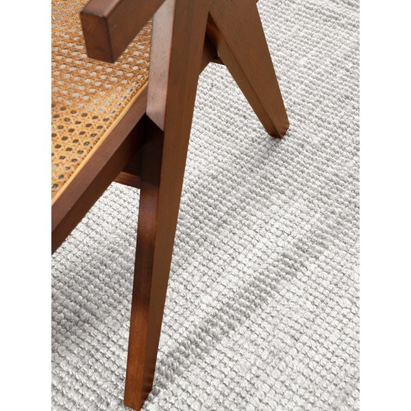 Svetlosivý obojstranný/ručne tkaný jutový okrúhly koberec ø 200 cm Bouclé Jaipur – Hanse Home-image-4