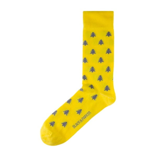 Žlté ponožky Black&Parker London Belsay Hall, veľkosť 37 – 43