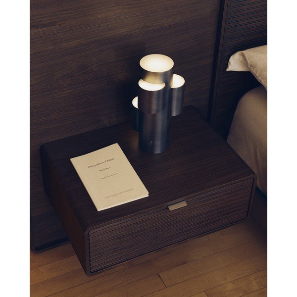 Čierna kovová LED stmievateľná stolová lampa (výška 26,5 cm) Adrina – Kave Home-image-1