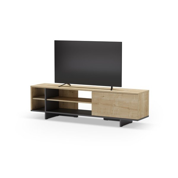TV stolík v dekore duba v prírodnej farbe 160x44 cm Cequoia – Marckeric-image-4