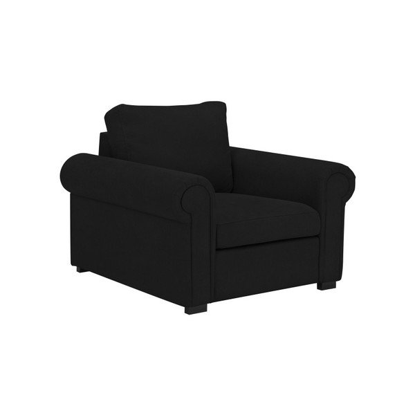 Čierne kreslo Windsor & Co Sofas Hermes-image-4
