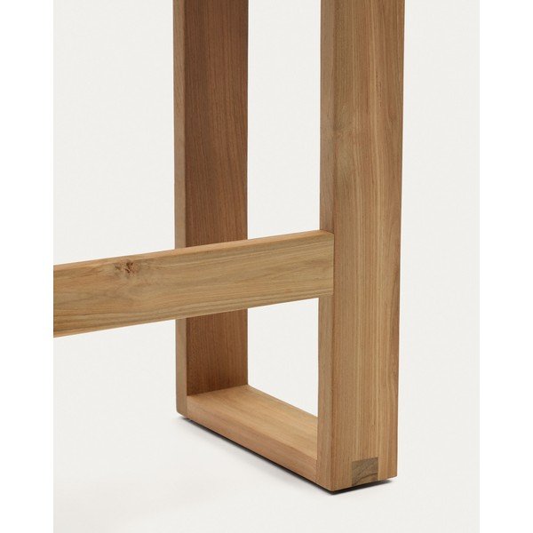 Drevená záhradná lavica v prírodnej farbe Canadell – Kave Home-image-3