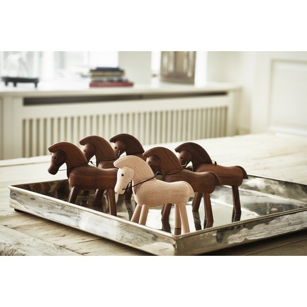 Soška z masívneho bukového dreva Kay Bojesen Denmark Horse-image-1