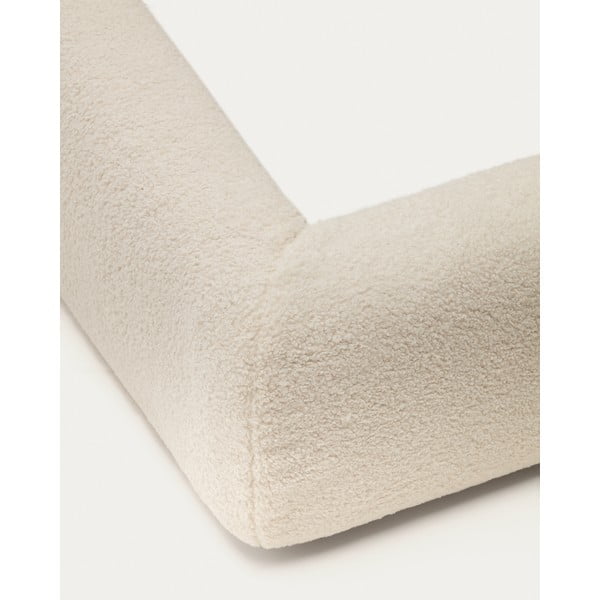 Béžová čalúnená dvojlôžková posteľ 160x200 cm Martina – Kave Home-image-4