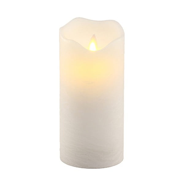 LED svietiaca dekorácia Vorsteen Candle White, 16 cm