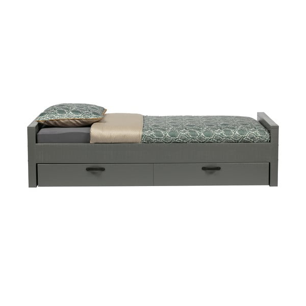 Sivá zásuvka pod posteľ Morris – WOOOD-image-3