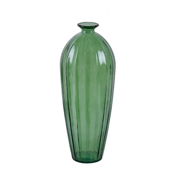 Zelená váza z recyklovaného skla Ego Dekor Etnico, výška 56 cm