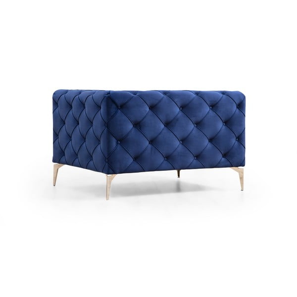 Tmavomodré kreslo Como – Artie-image-2