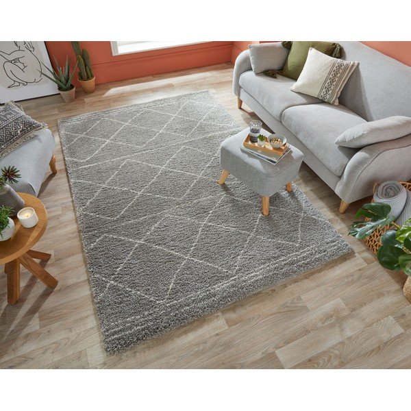 Sivý koberec Flair Rugs Kush, 200 x 290 cm-image-3