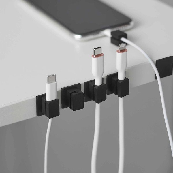 Čierne kovové organizéry v súprave 5 ks na káble Smart – YAMAZAKI-image-4