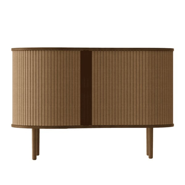 Hnedo-svetlohnedá komoda v dekore duba s posuvnými dverami 100x67x50 cm Audacious – UMAGE-image-1