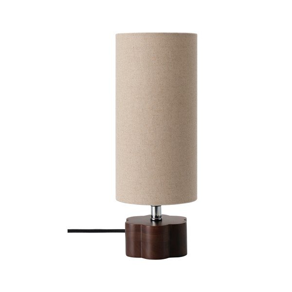 Hnedá/béžová ľanová stolová lampa (výška  33,5 cm) Joline – Ellos Home