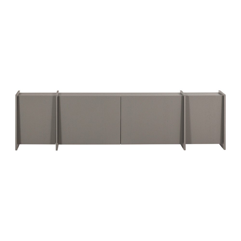 E-shop Sivý TV stolík v dekore jaseňa 200x53x44 cm Brock – WOOOD