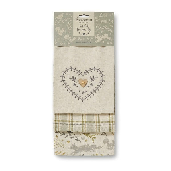 Utierky a chňapka v súprave 4 ks Woodland – Cooksmart ®-image-3