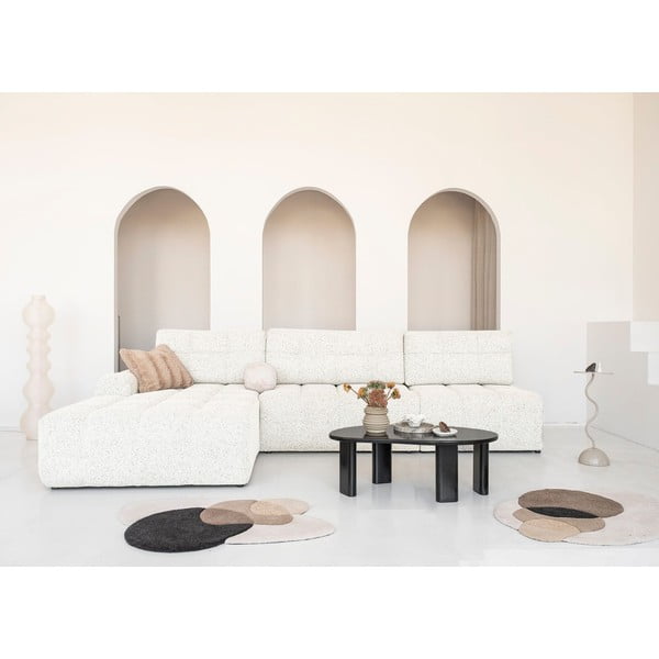 Krémová rozkladacia modulárna rohová pohovka s úložným priestorom (ľavý roh) Lulu – Miuform-image-1