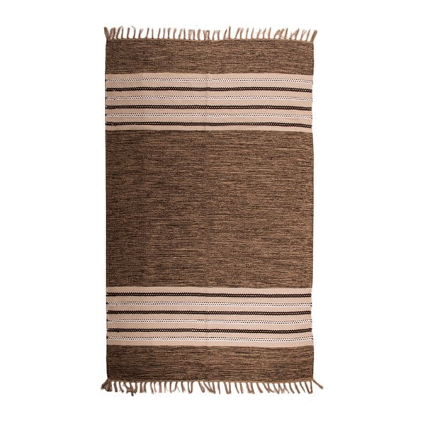 Obojstranný bavlnený koberec ZFK Coffee, 90 × 60 cm