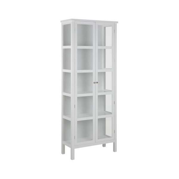Biela vitrína Actona Eton, výška 210 cm-image-1