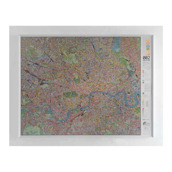 Mapa Londýna The Future Mapping Company Street Map, 130 × 100 cm