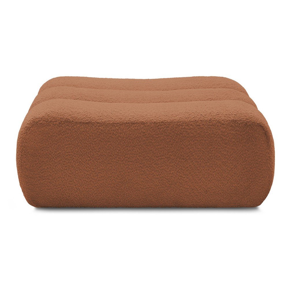 Oranžová podnožka z textílie buklé Azra – Bobochic Paris