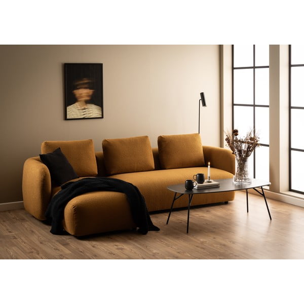 Čierny konferenčný stolík s keramickou doskou 60x120 cm Caracas - Actona-image-1