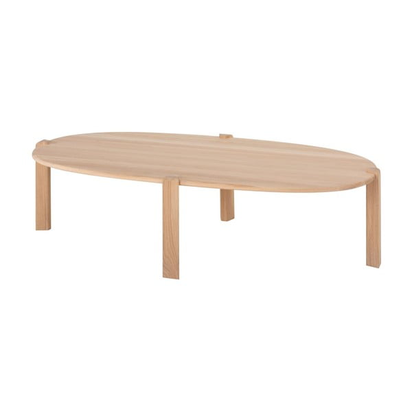 Konferenčný stolík z dubového dreva v prírodnej farbe 80x150 cm Kulin – Gazzda