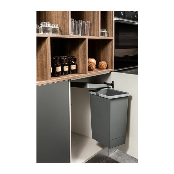 Vstavaný plastový odpadkový kôš 24 l Swing 2.0 - Elletipi-image-1