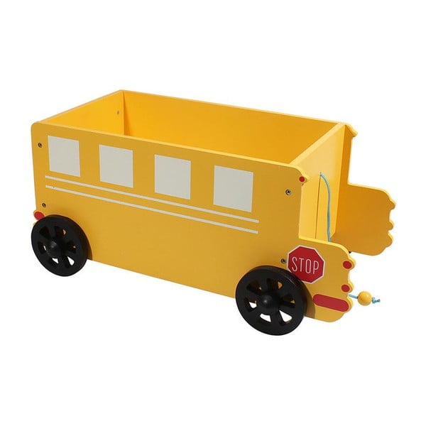 Detský úložný box Yellow Car