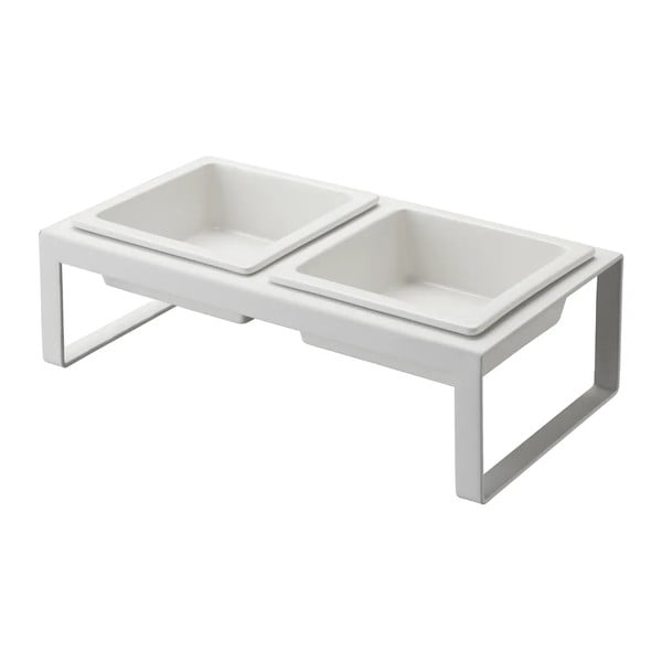 Súprava misky a boxu na granule pre domáceho maznáčika Tower – YAMAZAKI-image-3