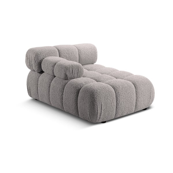 Svetlosivý modul pohovky z textílie bouclé (ľavý roh) Bellis – Micadoni Home-image-4