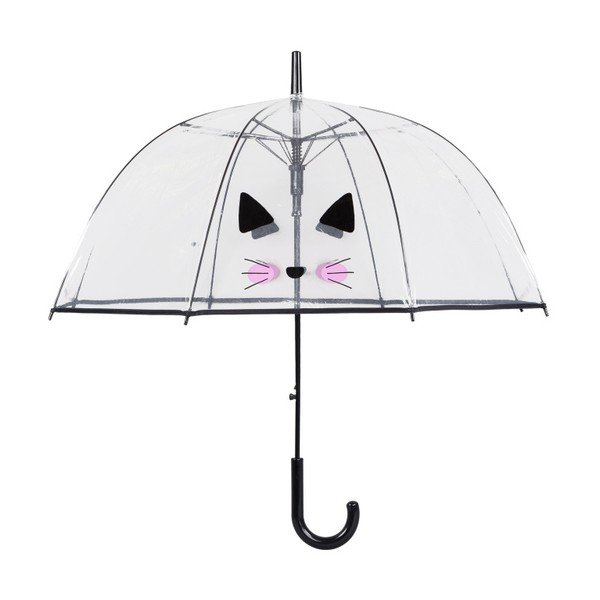 Transparentný dáždnik Birdcage Cute Cat, ⌀ 85 cm-image-1
