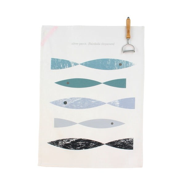 Súprava 2 bavlnených kuchynských utierok Happy Friday Basic Kingfisher, 70 x 50 cm-image-1