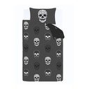 Tmavosivé detské obliečky na jednolôžko 135x200 cm Skulls – Catherine Lansfield